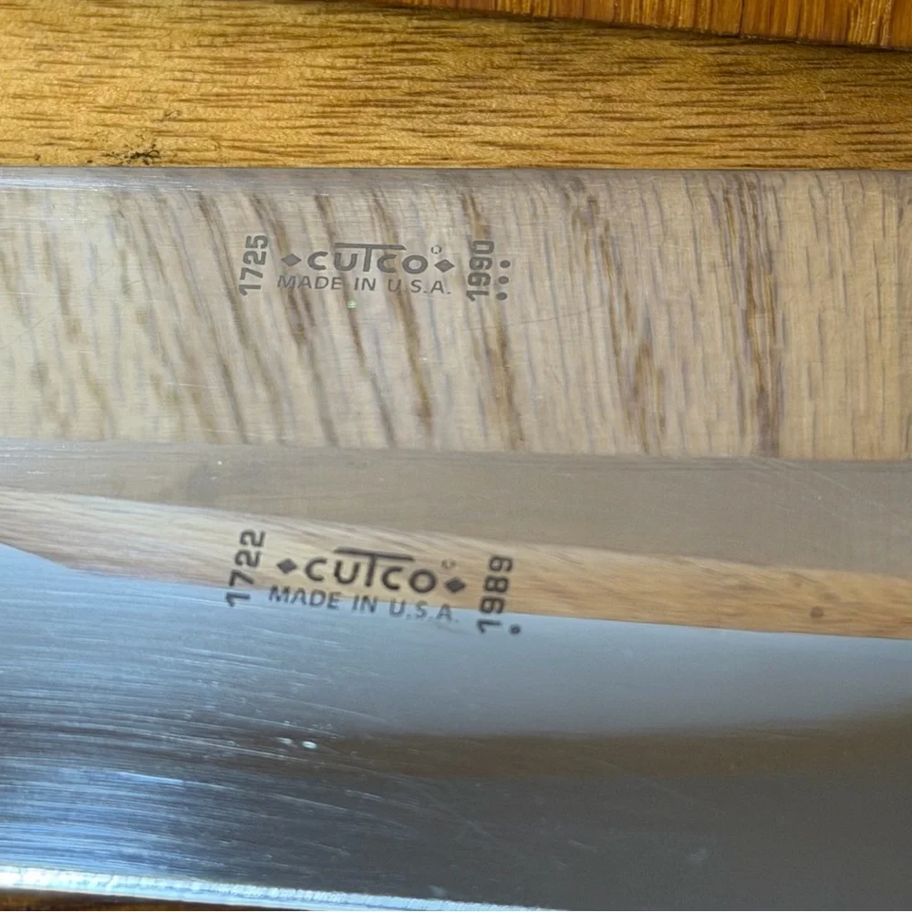 Cutco Knife set from 1989-90, 1721 1722 1723 1724 1725 & 1729 plus Island Block - Picture 7 of 17